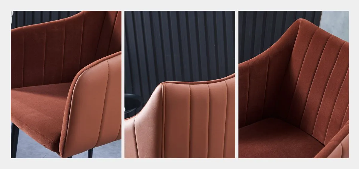 Dining Chair With Vertical Back Stitching hbsinostar1