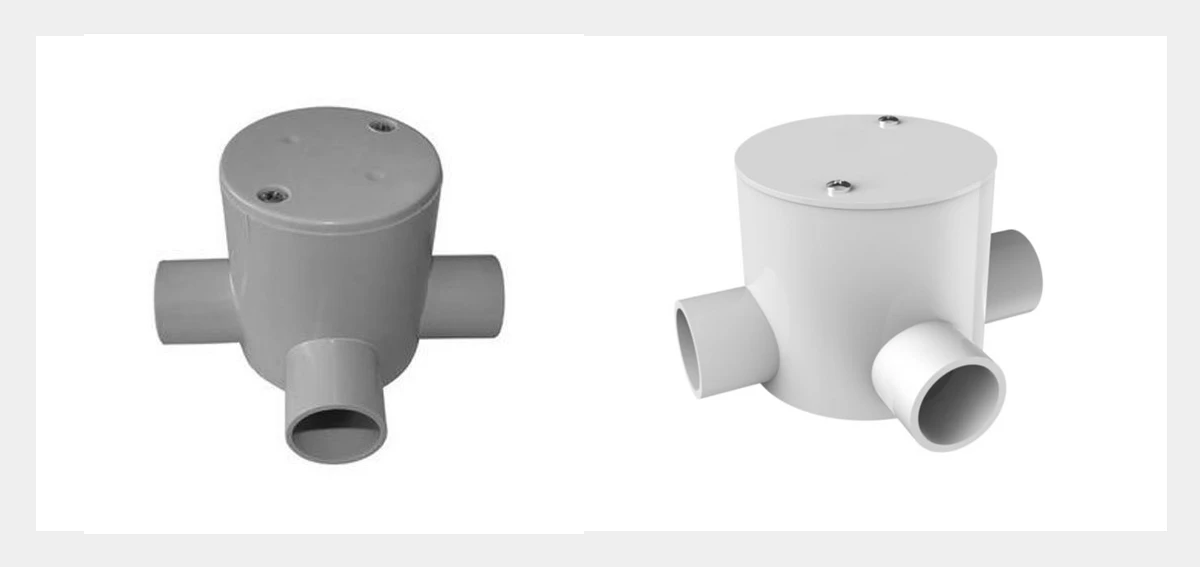 PVC Conduit Three Way Deep Junction Box hbsinostar1 PVC Conduit Three Way Deep Junction Box hbsinostar1