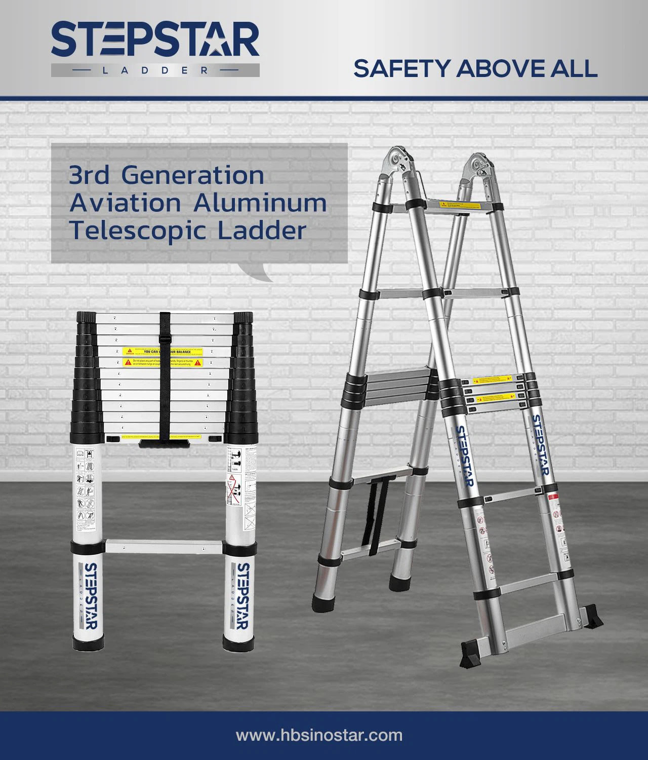 STAPSTAR-telescopic ladder STAPSTAR-telescopic ladder