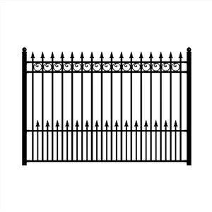 Valla de acero de zinc