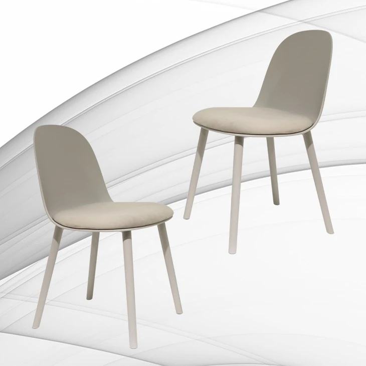 Plastic Dining Chair With Cushion