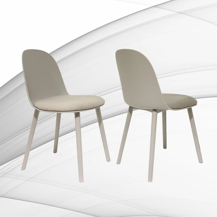 Plastic Dining Chair With Cushion
